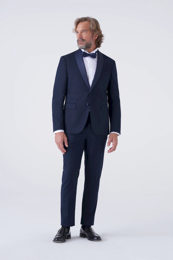 Elegant slim fit shawl collar tuxedo