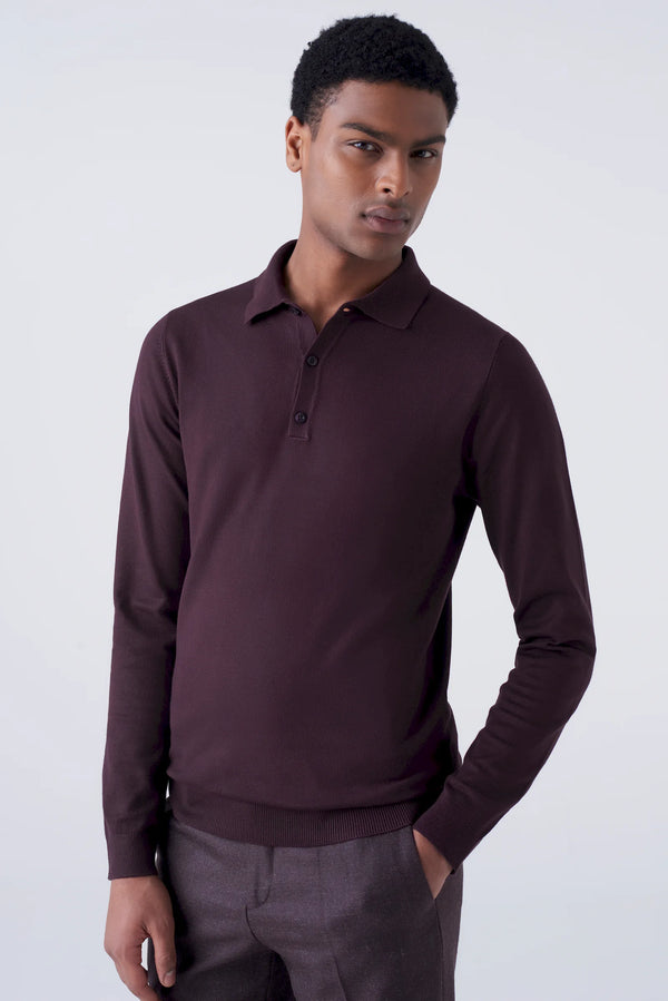 Polo basic manica lunga