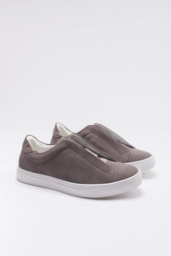 Snekers Slip-on Keating in camoscio grigio