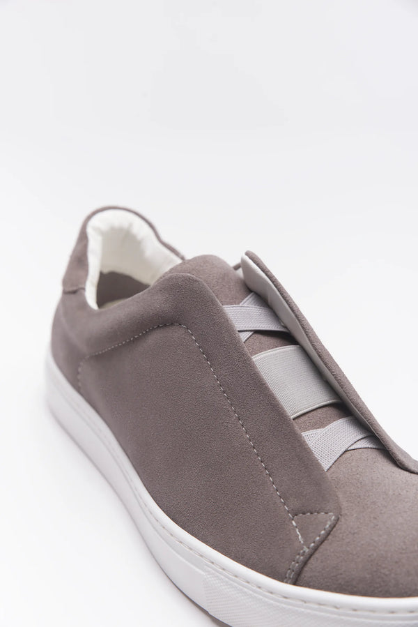 Snekers Slip-on Keating in camoscio grigio