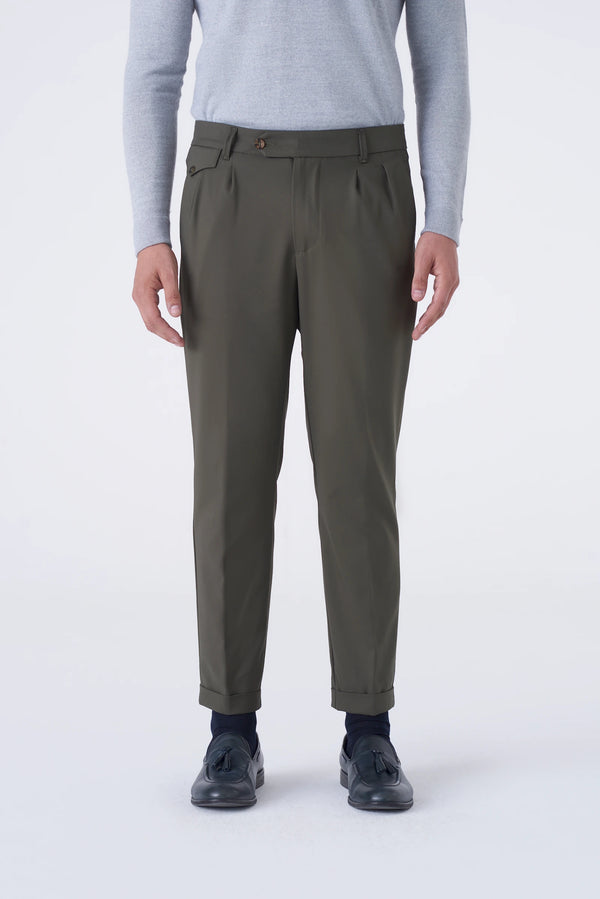 Pantaloni classici con doppia pinces